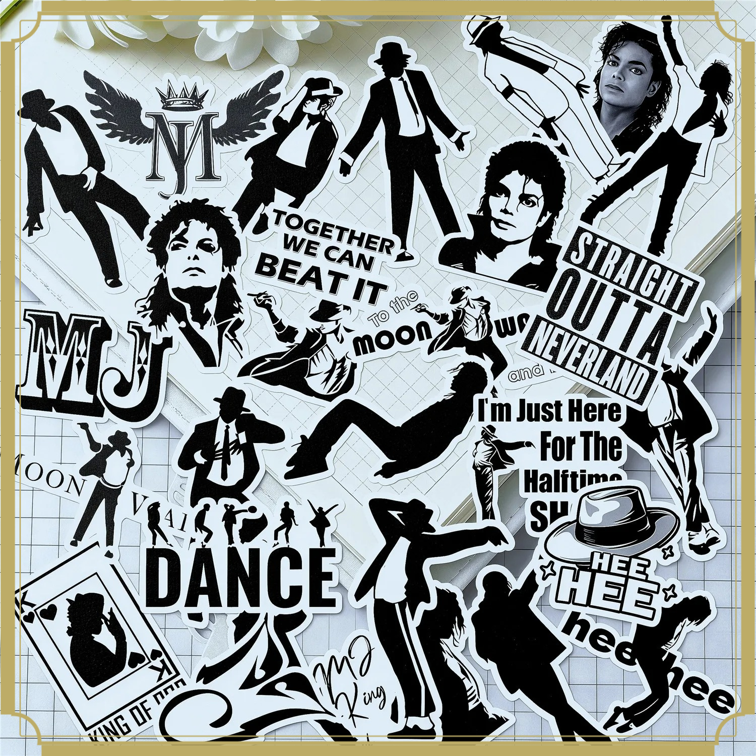 Laptop Accessories Diy - 140PCS Michael Jackson Mini Stickers Waterproof