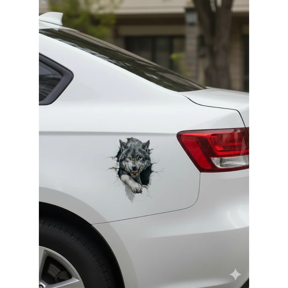 Howling Grey Wolf Peeking Aest - Laptop Unique Accessories recensione e prezzo
