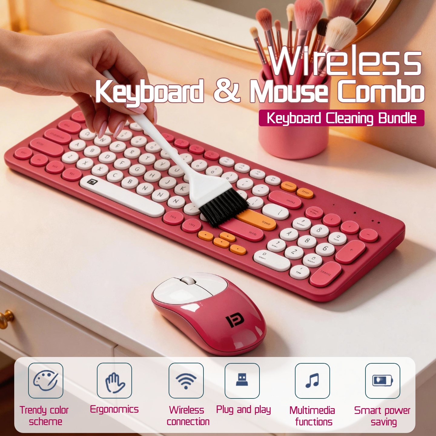 96 Key Wireless Keyboard Mouse - Laptop Accessories Officeworks recensione e prezzo