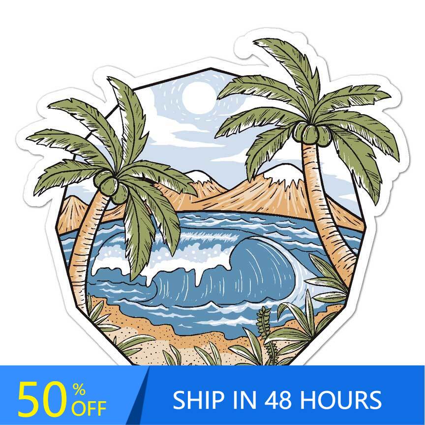 Palm Trees Beach Surf, Retro B - Laptop Unique Accessories recensione e prezzo