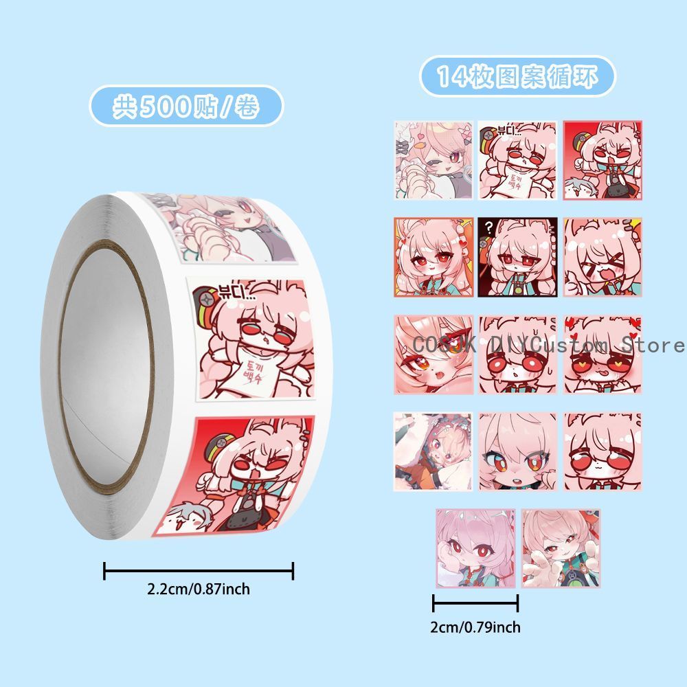 500Pc/Roll Anime Zenless Zone  - Laptop Accessories For Students recensione e prezzo