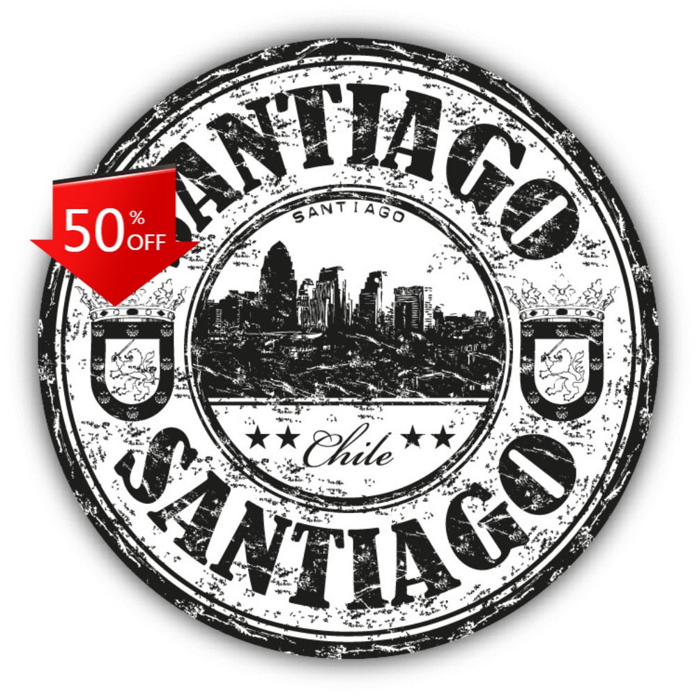 Santiago Chile Grunge Travel A - Laptop Unique Accessories recensione e prezzo