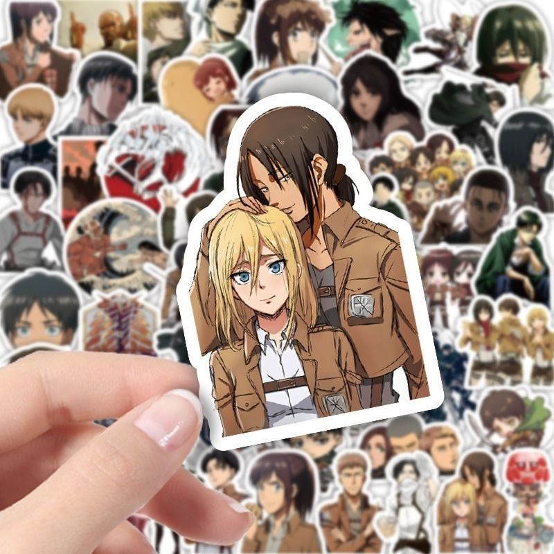 60Pcs Attack on Titan Anime St - Laptop Accessories Diy recensione e prezzo