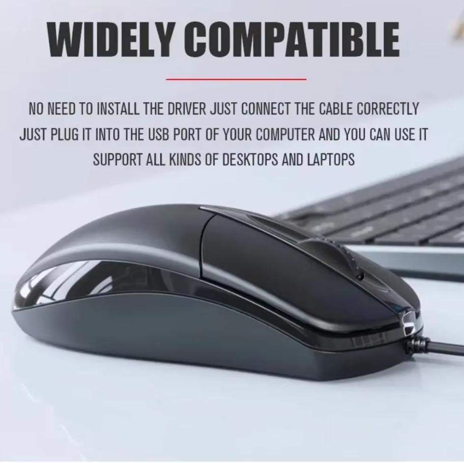 USB Optical Wired Mouse Laptop - Laptop Accessories Productivity recensione e prezzo