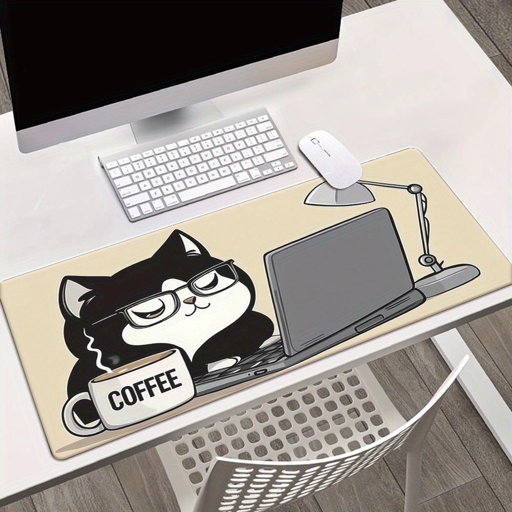 Cute Coffee Cat Working On Lap - Laptop Accessories Officeworks recensione e prezzo