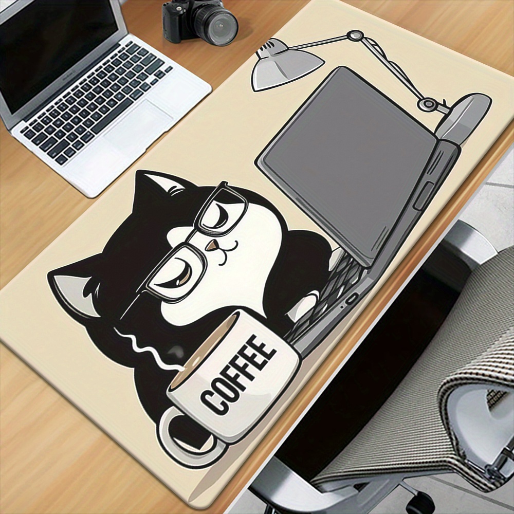 Cute Coffee Cat Working On Lap - Laptop Accessories Officeworks recensione e prezzo