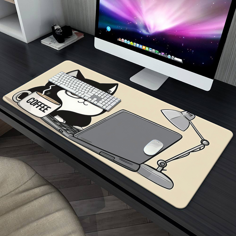 Cute Coffee Cat Working On Lap - Laptop Accessories Officeworks recensione e prezzo