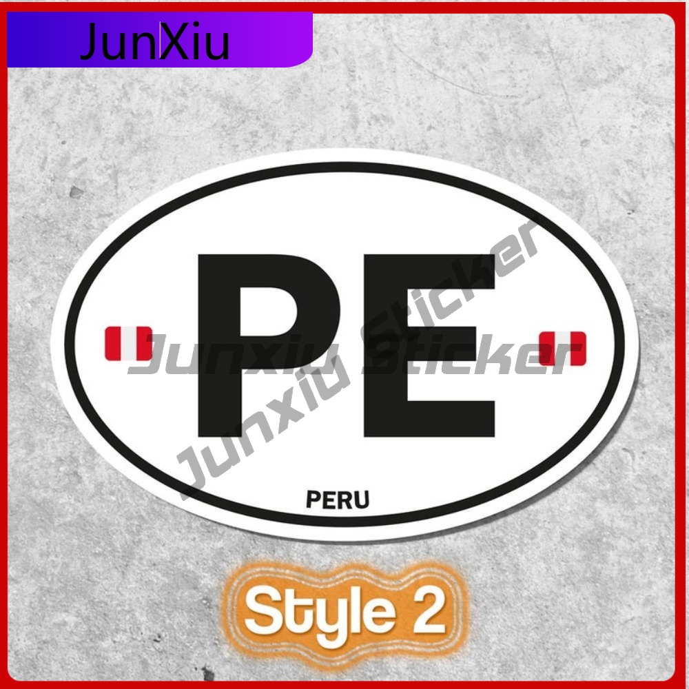 Peru PE Sticker Oval Flag Wate - Laptop Unique Accessories recensione e prezzo