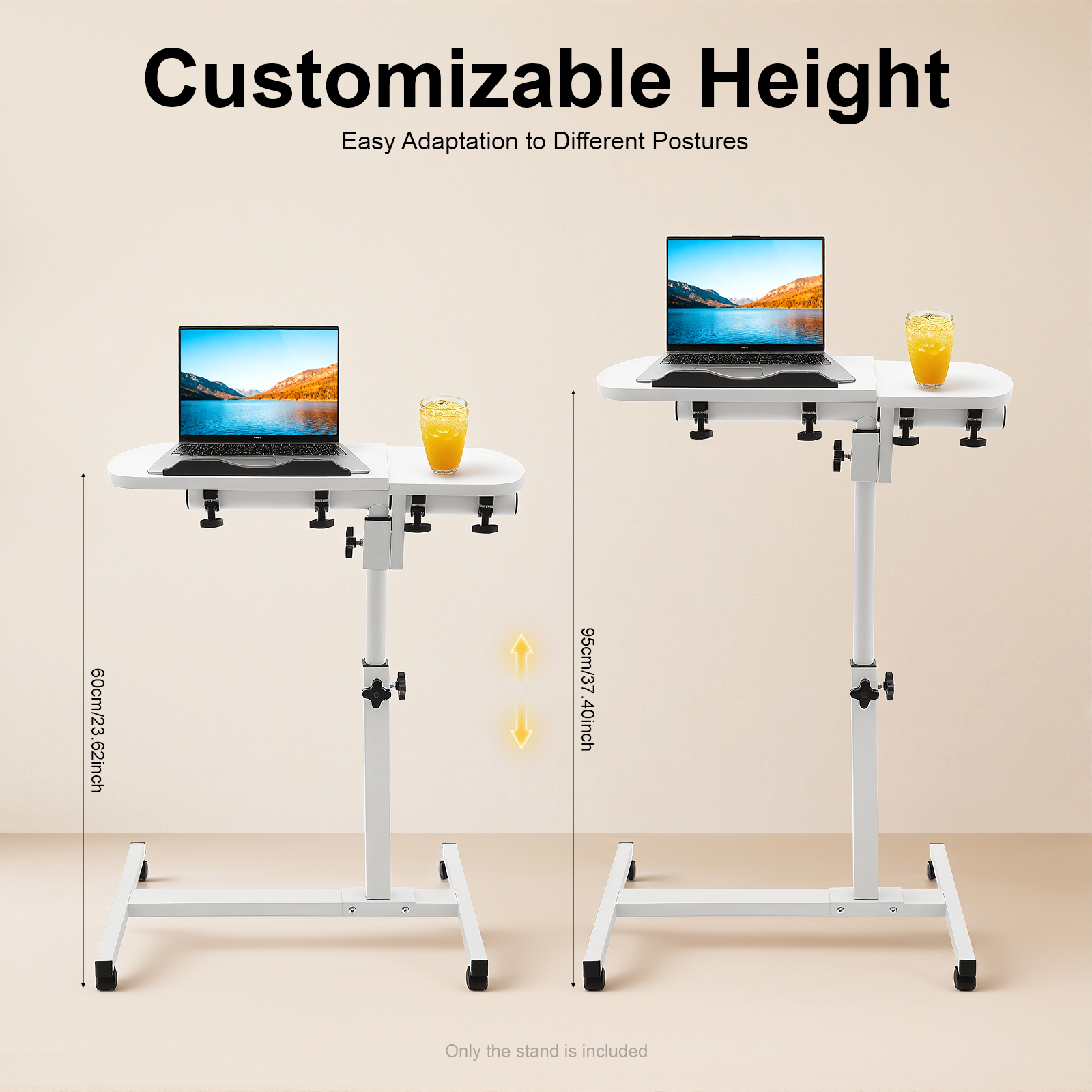 Adjustable Rolling Laptop Desk - Laptop Accessories Officeworks recensione e prezzo